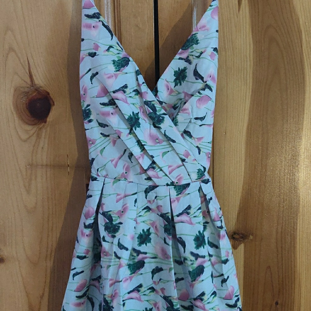 Floral Dress by luxmi  - cross thin straps